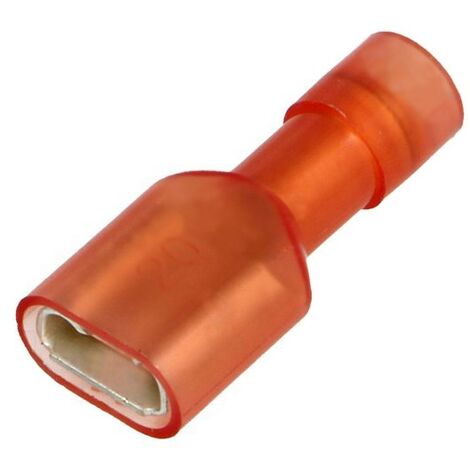 Cosse de câble 6,3x0,8 Femelle Isolé Rouge Renforcée BM