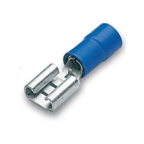 Cosse de câble 6,3x0,8 Femelle Preisolees Bleu