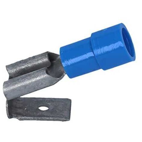 Cosse de câble 6,3x0,8 Mâle/Femelle Preisolees Bleu