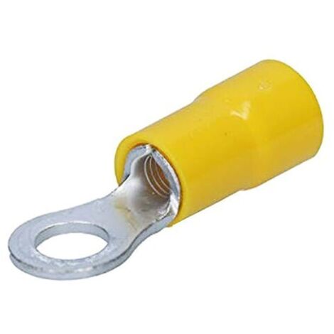 Cosse de câble à œillet 4 / 6 mm Preisolees Jaune Trou 5 Cembre