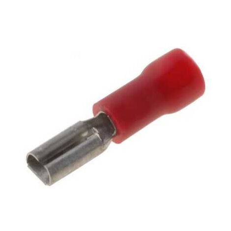 Cosse de câble Femelle 2,8x0,8 Preisolees Rouge