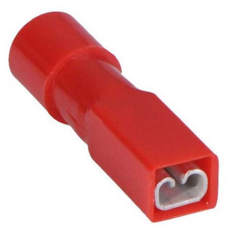 Cosse de câble Femelle 2,8x0,8 Rouge Isolé
