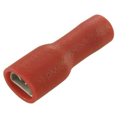Cosse de câble Femelle 4,8x0,8 isolees Rouge