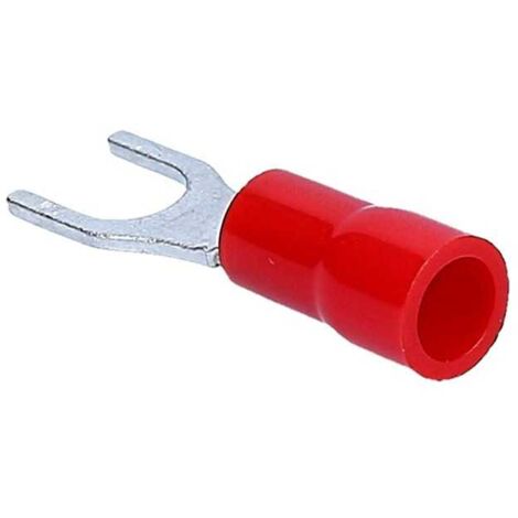 Cosse de câble Forche 1,5 mm Rouge Preisolees Trou 4 Renforcé