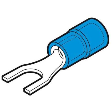 Cosse de câble Forche 2,5 mm Bleu Preisolees Trou 4