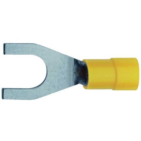 Cosse de câble Forche 6 mm Jaune Preisolees Trou 3,5