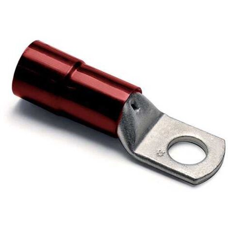 Cosse de câble œillet 16 mm Preisolees Rouge Trou 6
