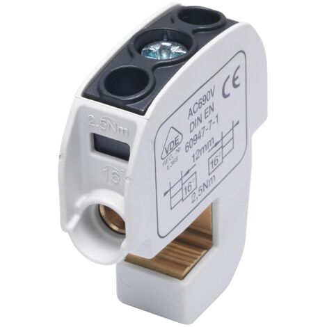 Cosse de rail isolée SBB 16 86105 SIMBLOCK, noire