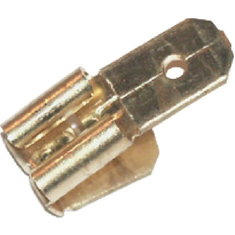 Cosse électrique plate 6mm² – Raccord adaptable doré – Pour câblage sécurisé – LA9010KR