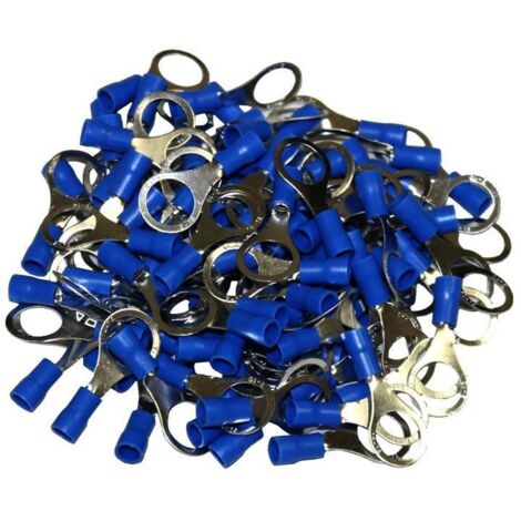 COSSE ELECTRIQUE RONDE A OEIL 10 MM BLEU - FIL 1.5 à 2.5 - 100 COSSES