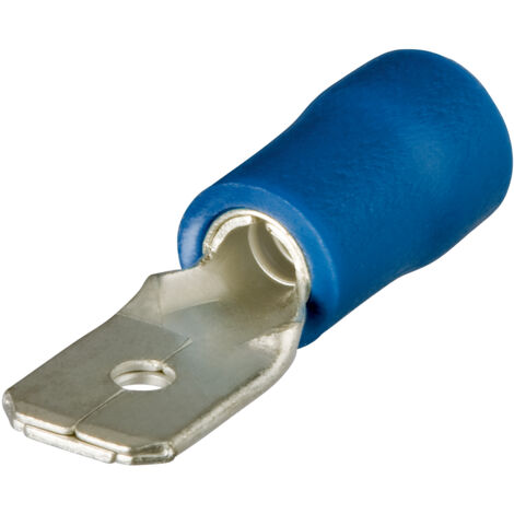 Cosse faston Knipex, Isolée, Bleu, série : 97 99 1 ( Prix pour Sachet de 100 )