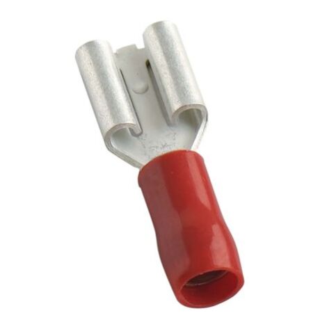 Cosse faston MECATRACTION, C100-51083, Isolé, Rouge, série : 51000