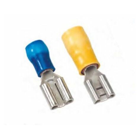 Cosse faston MECATRACTION, C100-51181-2, Isolé, Rouge, série : 51000