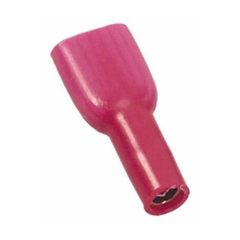 Cosse faston MECATRACTION, C100SQAP6,35, Isolé, Rouge, série : S