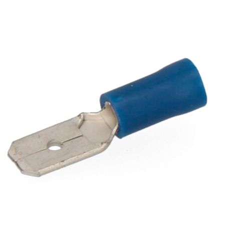 Cosse Faston Pré-isolée Mâle 6,3mm (Sachet 100 Unités)