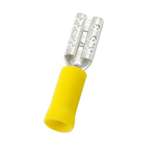 Cosse faston RS PRO, 0,2  0,5 mm², 22  26 AWG, Isolée, Jaune