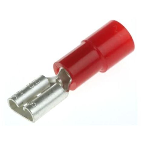 Cosse faston RS PRO, 0,5  1,5 mm², 22  16 AWG, Isolée, Rouge