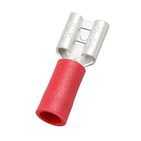 Cosse faston RS PRO, 0,5  1,5 mm², 22  16 AWG, Isolée, Rouge