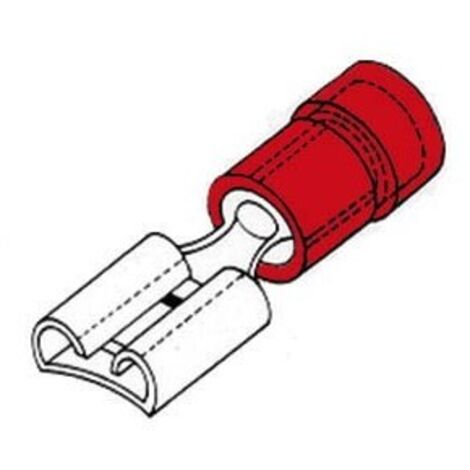 COSSE FEMELLE 4.8mm ROUGE FRF4 RI1386