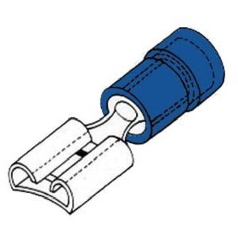 COSSE FEMELLE 6.4mm BLEUE FBF6 RI1382