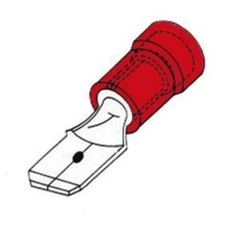 Cosse Male 2 8mm Rouge