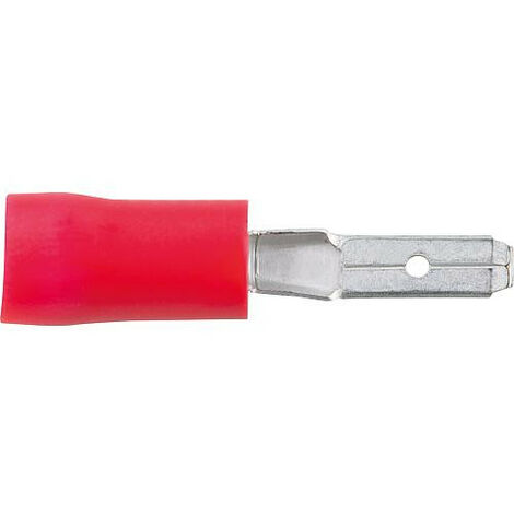 Cosse T CON.MH jusqu.1,5mm², 2,8x0,5mm, rouge, Emballage : 100 Pieces