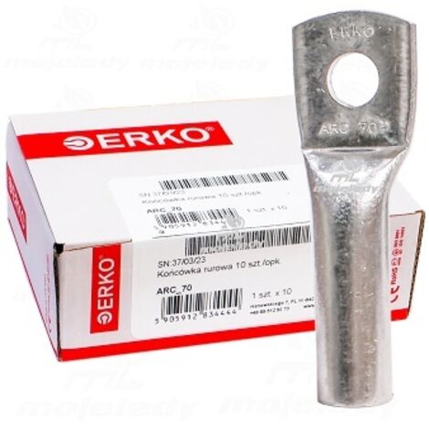 Cosse tubulaire à œillet en aluminium ARC 10-70 (10 pièces) Erko