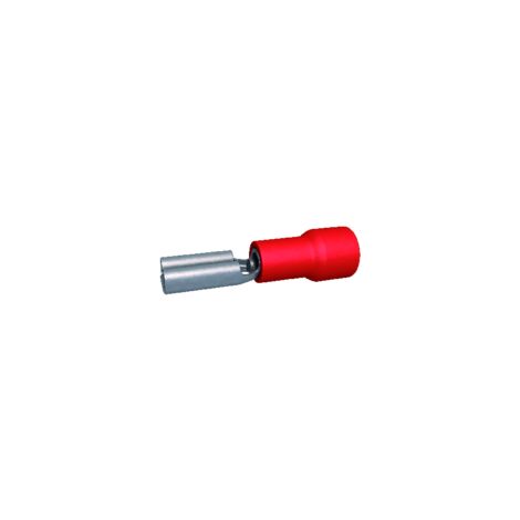 cosses 2.8 x 0.5 mm femelle rouge - boite de 100