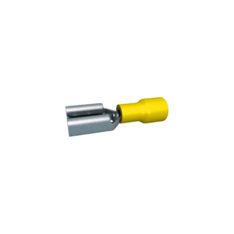 cosses 6.35 x 0.8 mm femelle jaune - boite de 100