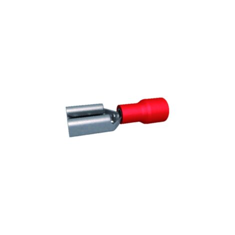 cosses 6.35 x 0.8 mm femelle rouge - boite de 100