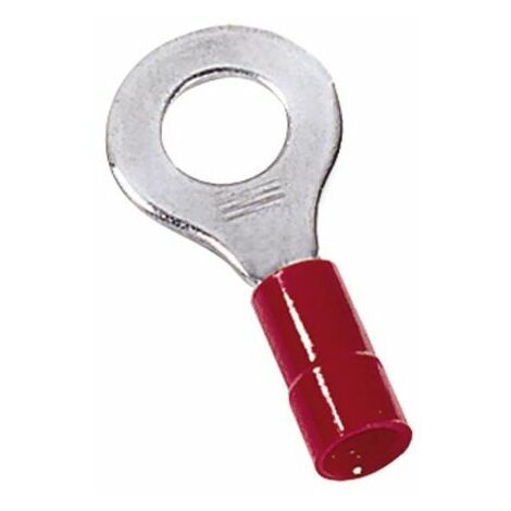 Cosses à œillet MECATRACTION, Isolé, Rouge, 1,5mm², M4, 8mm, série N