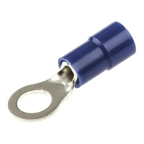 Cosses à œillet RS PRO, Isolée, Bleu, 2.5mm², M5, 8.5mm