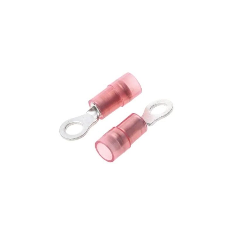 Cosses à œillet Rs Pro Isolée, Rouge, 1.5mm², M3.5, 6.6mm