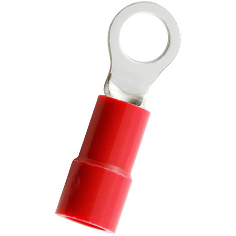 Cosses à œillet RS PRO, Isolée, Rouge, 1.5mm², M4, 6.6mm