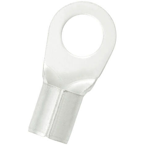 Cosses à œillet RS PRO, Non-isolée, Argent, 16mm², 8.4mm, 14mm