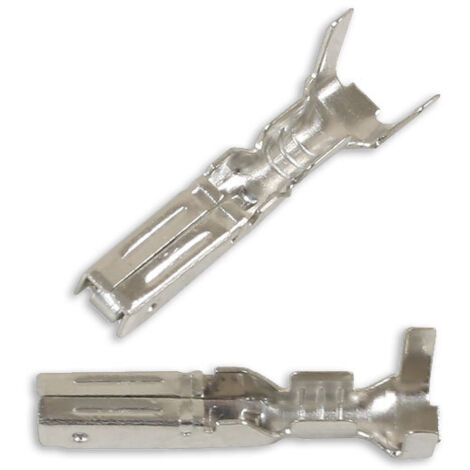 Cosses à sertir femelles pour connecteurs électriques étanches – Lot de 100 – Non isolées – Pour câbles 0.5 à 1.5 mm² – Conforme ROHS