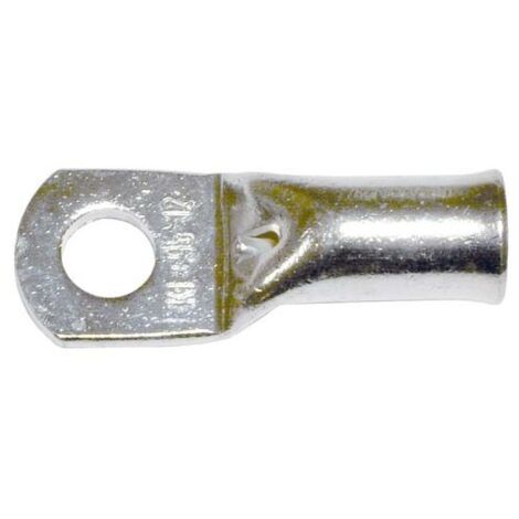 Cosses à sertir section 10 mm² en cuivre étamé - Borne Ø6, Ø8 ou Ø10 - Lot de 100 unités