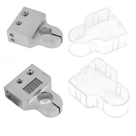 Cosses de batterie automobile avec voltmètre et connecteurs AWG 0/4/8 pour surveillance en temps réel
