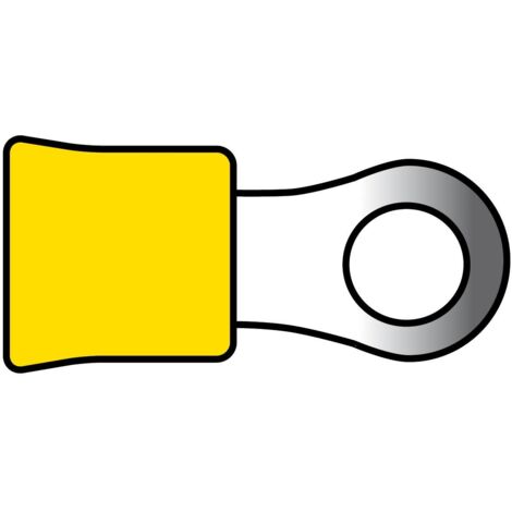 Cosses de cables 674 jaune 10pcs