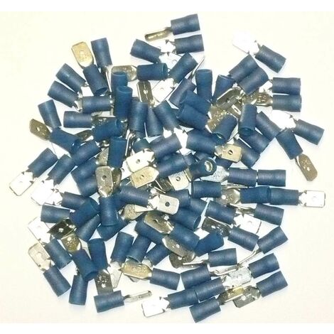 Cosse et kit OC-PRO cosses electriques a oeil de 5 bleues sachet de 100  cosses 
