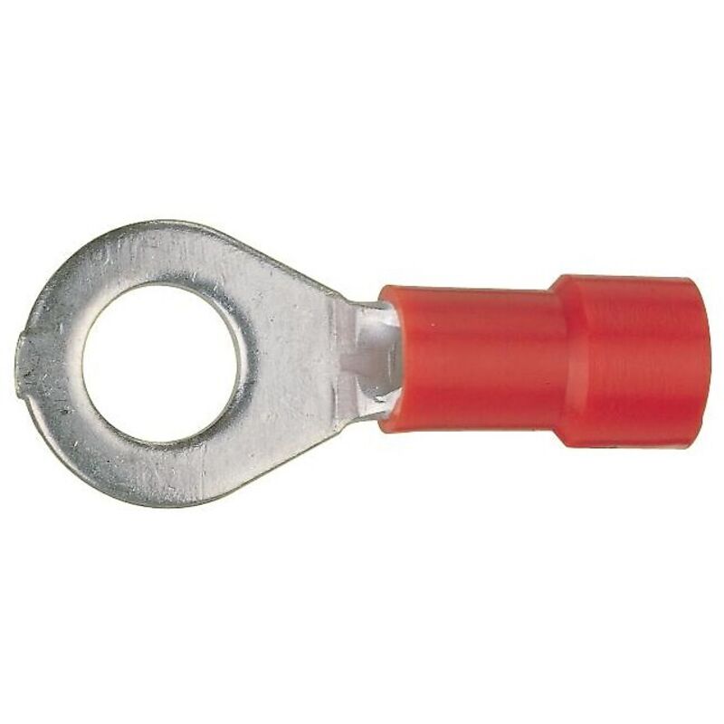 Cosse pré-isolée jaune à plage ronde section 4 à 6mm² bornage M5 (B650/5E)