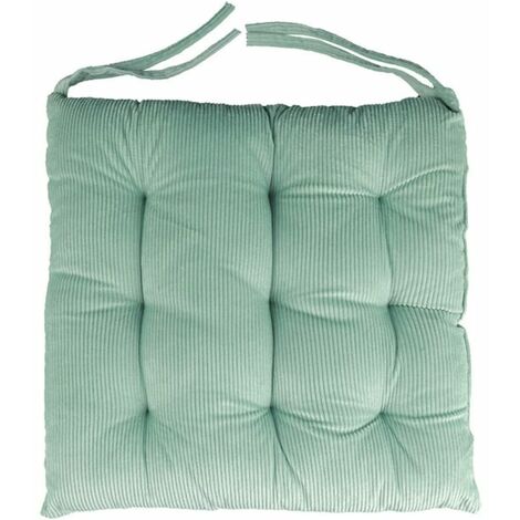 Cosstcoss Coussin de chaise d'intérieur et d'extérieur Coussin de chaise de jardin amovible 1 pièce en velours côtelé pour la maison, la salle à manger, Coussin de chaise 45x45cm