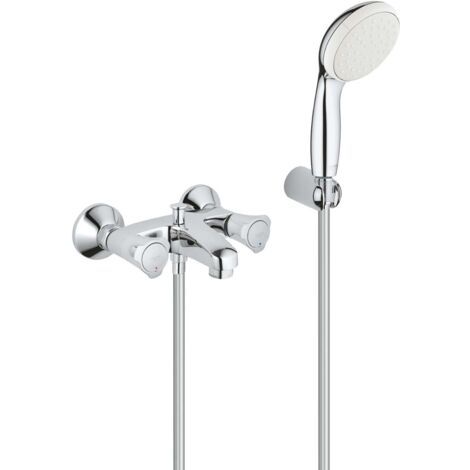 Costa L Miscelatore a parete B/D + Kit doccia
