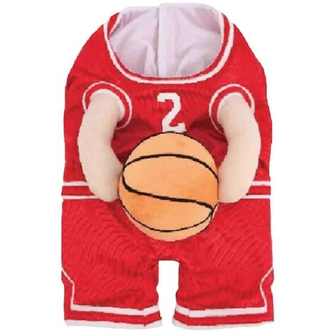 Costume de joueur de basket-ball pour chien avec balle, ARed