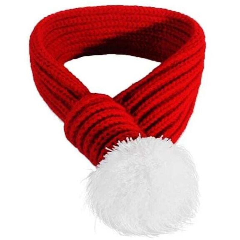 Costume de Noël pour chien Écharpe de Noël Grande écharpe rouge pour animaux de compagnie Vêtements pour animaux de compagnie pour chiens Led M