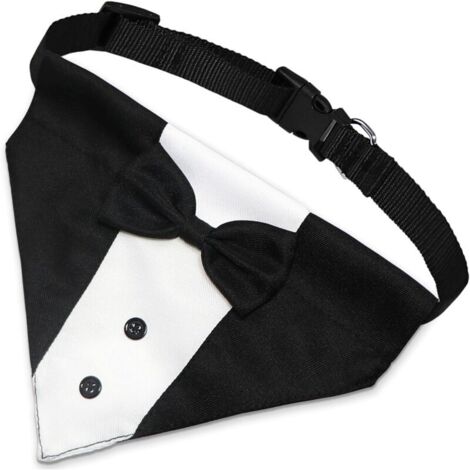 Costume smoking pour chien avec nœud papillon, robe de soirée ajustable pour chien, robe d'anniversaire de fiançailles, convient aux chiens de petite, moyenne et grande taille - Grand L