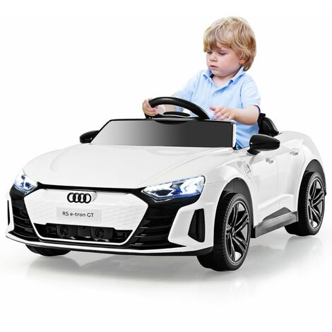 COSTWAY 12V Electric Kids Ride On Car, 103 x 58 x 41cm,Licensed Audi Toy Vehicle with Remote Control, Lights, Music, MP3, USB, Battery Powered Ride on Gift