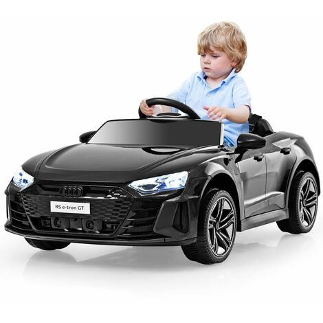 COSTWAY 12V Electric Kids Ride On Car, 103 x 58 x 41cm,Licensed Audi Toy Vehicle with Remote Control, Lights, Music, MP3, USB, Battery Powered Ride on Gift