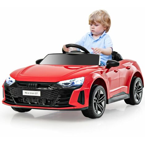 COSTWAY 12V Electric Kids Ride On Car, 103 x 58 x 41cm,Licensed Audi Toy Vehicle with Remote Control, Lights, Music, MP3, USB, Battery Powered Ride on Gift