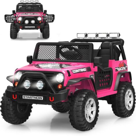 JEEP Wrangler électrique enfant, Noir, 2 places en cuir, Radio avec Bluetooth et entrée USB, 4x4 - Voitures électriques enfant JEEP Wrangler électrique enfant, Noir, 2 places en cuir, Radio avec Bluetooth et entrée USB, 4x4 - Voitures électriques enfant